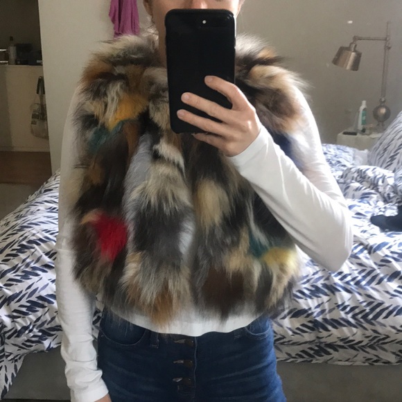 Coats | Fox Fur Vest | Poshmark